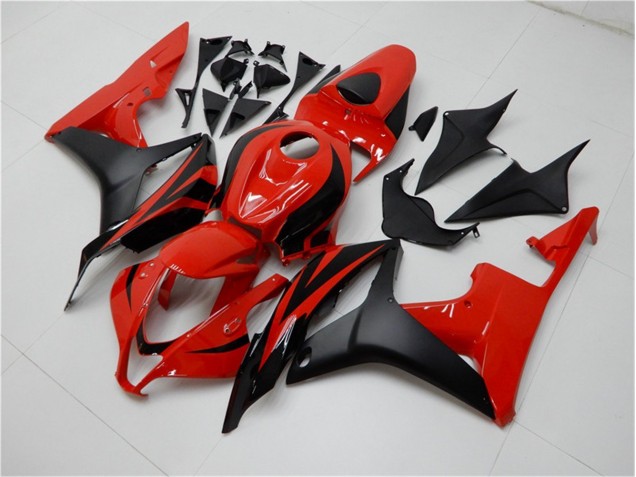 ABS Moto Plásticos Honda CBR 600 RR 2007-2008 - Negro Rojo ABS Moto Plásticos Honda CBR 600 RR 2007-2008 - Negro Rojo