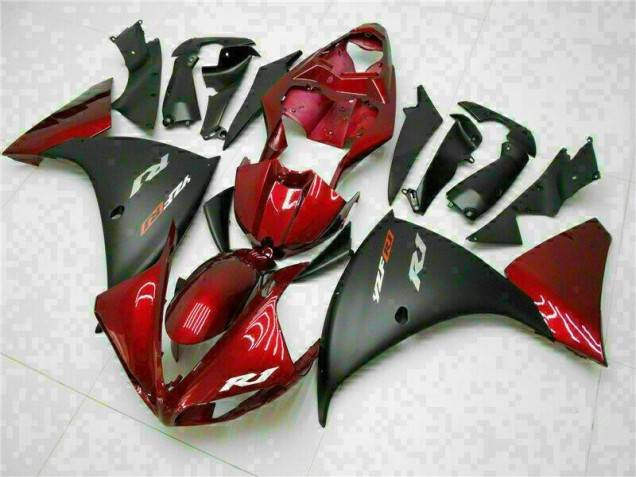 ABS Moto Plásticos Yamaha R1 2009-2011 - Rojo Negro ABS Moto Plásticos Yamaha R1 2009-2011 - Rojo Negro