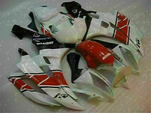 ABS Moto Plásticos Yamaha R6 2006-2007 - Rojo Blanco ABS Moto Plásticos Yamaha R6 2006-2007 - Rojo Blanco