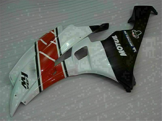 ABS Moto Plásticos Yamaha R6 2006-2007 - Rojo Blanco ABS Moto Plásticos Yamaha R6 2006-2007 - Rojo Blanco