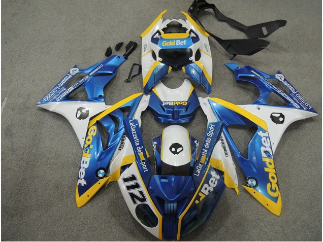 Carenado Moto BMW S1000RR 2009-2014 - Blanco Azul GoldBet 112 Carenado Moto BMW S1000RR 2009-2014 - Blanco Azul GoldBet 112