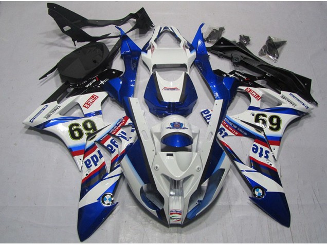 Carenado Moto BMW S1000RR 2009-2014 - Blanco Azul Sterilgarda 69 Carenado Moto BMW S1000RR 2009-2014 - Blanco Azul Sterilgarda 69