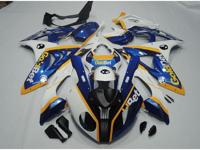 Carenado Moto BMW S1000RR 2009-2014 - Negro Azul Blanco GoldBet Carenado Moto BMW S1000RR 2009-2014 - Negro Azul Blanco GoldBet