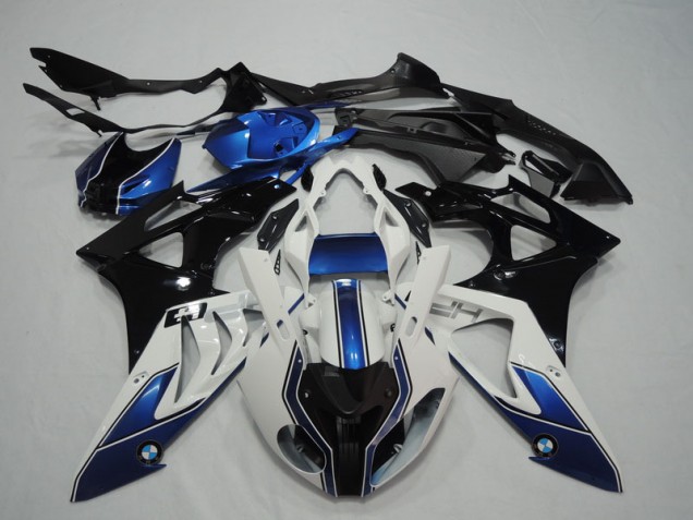 Carenado Moto BMW S1000RR 2009-2014 - Negro Blanco Azul Carenado Moto BMW S1000RR 2009-2014 - Negro Blanco Azul