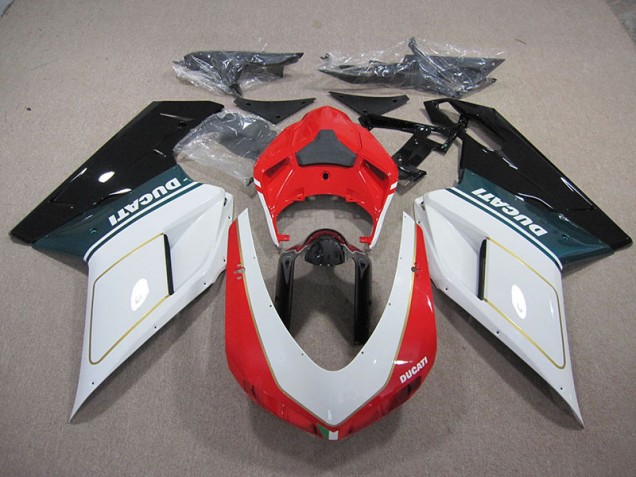 Carenado Moto Ducati 1098 848 2007-2014 - Blanco Rojo Carenado Moto Ducati 1098 848 2007-2014 - Blanco Rojo