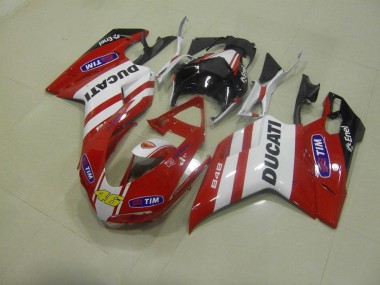 Carenado Moto Ducati 848 1098 1198 2007-2014 - Rojo 46