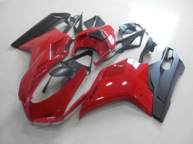 Carenado Moto Ducati 848 1098 1198 2007-2014 - Rojo Negro