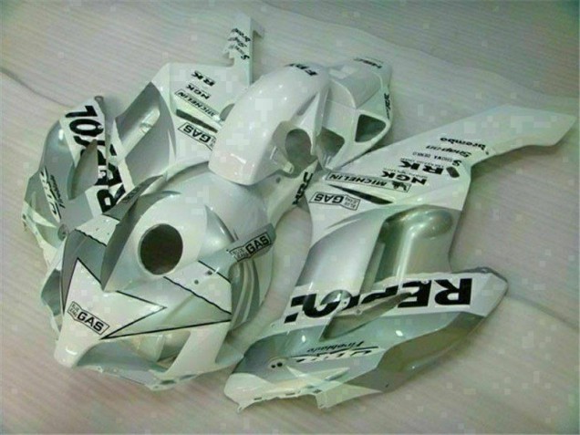 Carenado Moto Honda CBR 1000 RR 2004-2005 - Blanco Plata Repsol Carenado Moto Honda CBR 1000 RR 2004-2005 - Blanco Plata Repsol