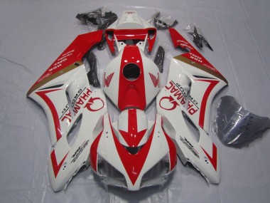 Carenado Moto Honda CBR 1000 RR 2004-2005 - Blanco Rojo PRAMAC