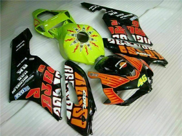 Carenado Moto Honda CBR 1000 RR 2004-2005 - Naranja Verde Carenado Moto Honda CBR 1000 RR 2004-2005 - Naranja Verde