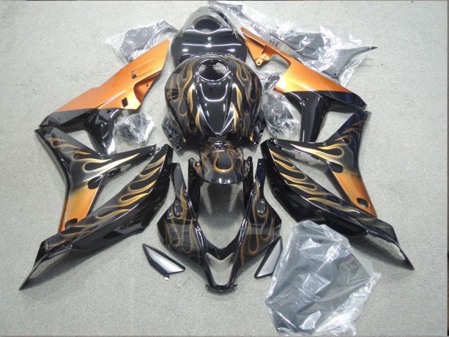 Carenado Moto Honda CBR 1000 RR 2004-2005 - Negro Oro Llama Carenado Moto Honda CBR 1000 RR 2004-2005 - Negro Oro Llama