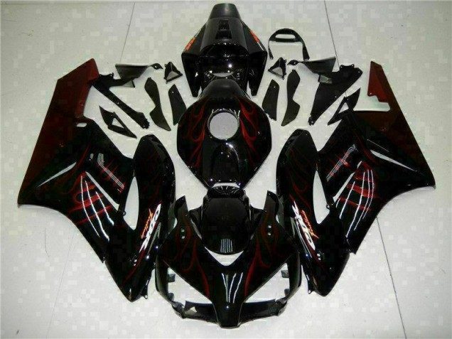 Carenado Moto Honda CBR 1000 RR 2004-2005 - Rojo Llama Negro Carenado Moto Honda CBR 1000 RR 2004-2005 - Rojo Llama Negro