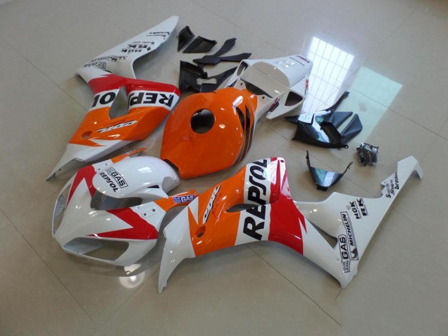 Carenado Moto Honda CBR 1000 RR 2006-2007 - Blanco & Naranja Repsol Carenado Moto Honda CBR 1000 RR 2006-2007 - Blanco & Naranja Repsol