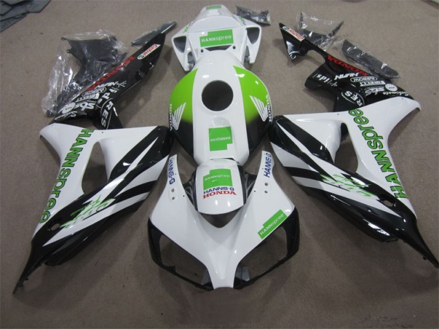 Carenado Moto Honda CBR 1000 RR 2006-2007 - Blanco Verde Hannspree Carenado Moto Honda CBR 1000 RR 2006-2007 - Blanco Verde Hannspree