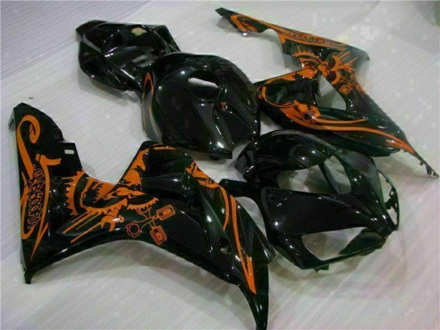 Carenado Moto Honda CBR 1000 RR 2006-2007 - Marrón Negro Carenado Moto Honda CBR 1000 RR 2006-2007 - Marrón Negro
