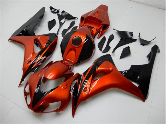 Carenado Moto Honda CBR 1000 RR 2006-2007 - Naranja Negro Carenado Moto Honda CBR 1000 RR 2006-2007 - Naranja Negro