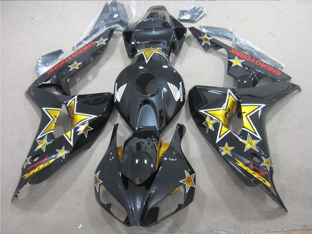 Carenado Moto Honda CBR 1000 RR 2006-2007 - Negro Amarillo ENERGY DRINK Carenado Moto Honda CBR 1000 RR 2006-2007 - Negro Amarillo ENERGY DRINK