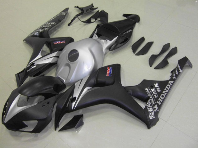 Carenado Moto Honda CBR 1000 RR 2006-2007 - Negro Mate Plata Carenado Moto Honda CBR 1000 RR 2006-2007 - Negro Mate Plata