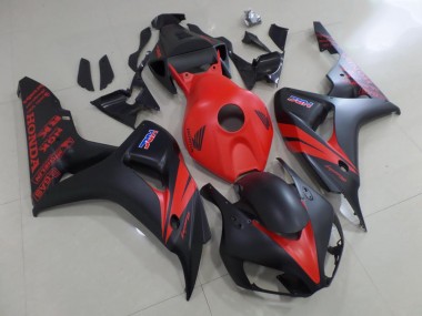 Carenado Moto Honda CBR 1000 RR 2006-2007 - Rojo & Negro Mate
