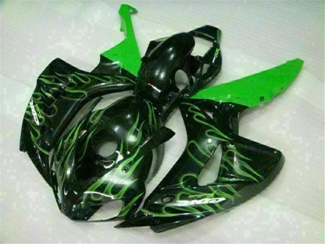 Carenado Moto Honda CBR 1000 RR 2006-2007 - Verde Llama Negro Carenado Moto Honda CBR 1000 RR 2006-2007 - Verde Llama Negro