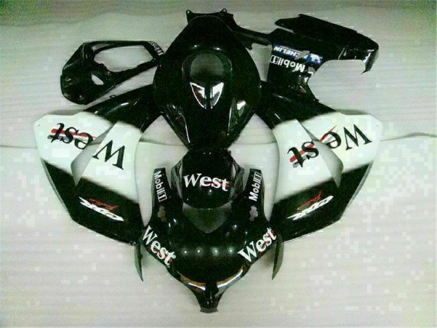 Carenado Moto Honda CBR 1000 RR 2008-2011 - Blanco Negro West Carenado Moto Honda CBR 1000 RR 2008-2011 - Blanco Negro West