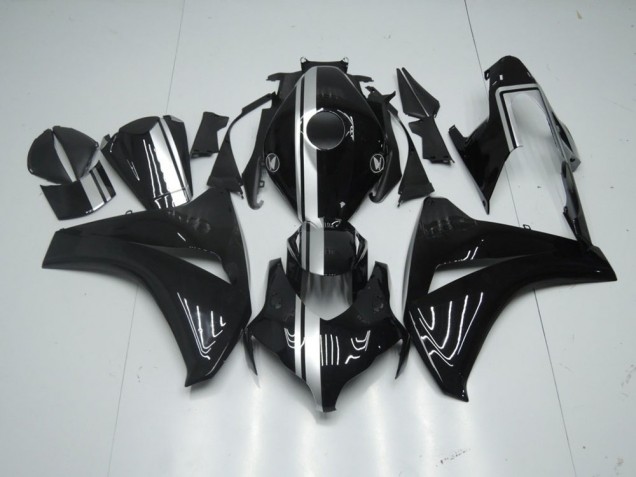 Carenado Moto Honda CBR 1000 RR 2008-2011 - Brillante Negro con Plata Raya Carenado Moto Honda CBR 1000 RR 2008-2011 - Brillante Negro con Plata Raya