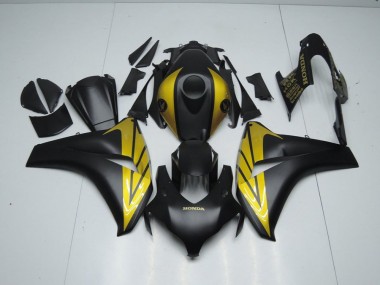 Carenado Moto Honda CBR 1000 RR 2008-2011 - Negro Mate & Oro