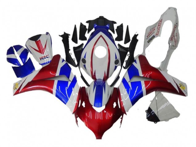Carenado Moto Honda CBR 1000 RR 2008-2011 - Rojo Azul Blanco Carenado Moto Honda CBR 1000 RR 2008-2011 - Rojo Azul Blanco