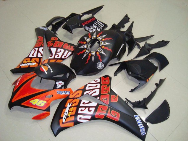 Carenado Moto Honda CBR 1000 RR 2008-2011 - Rossi Negro Mate Carenado Moto Honda CBR 1000 RR 2008-2011 - Rossi Negro Mate