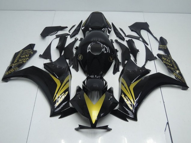 Carenado Moto Honda CBR 1000 RR 2012-2016 - Brillante Negro & Oro Carenado Moto Honda CBR 1000 RR 2012-2016 - Brillante Negro & Oro