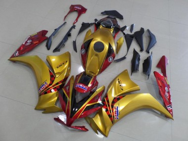 Carenado Moto Honda CBR 1000 RR 2012-2016 - Oro & Oscuro Rojo