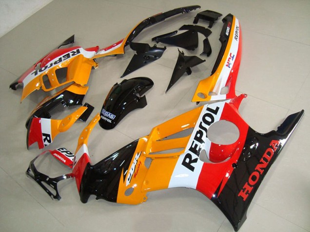 Carenado Moto Honda CBR 600 F3 1995-1998 - Naranja Negro Repsol Carenado Moto Honda CBR 600 F3 1995-1998 - Naranja Negro Repsol
