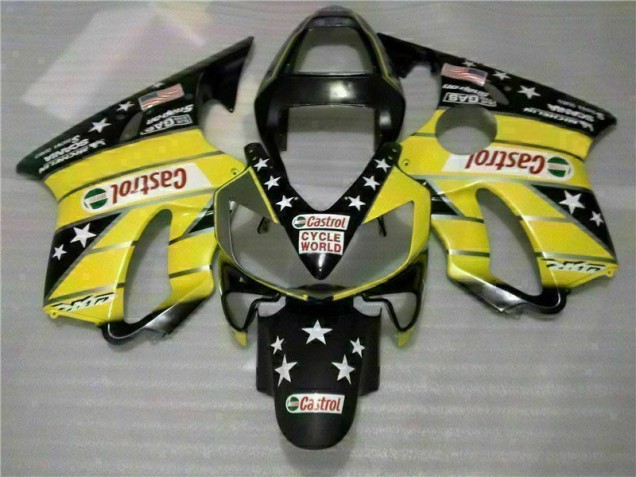 Carenado Moto Honda CBR 600 F4i 2001-2003 - Amarillo Negro Castrol Cycle World Carenado Moto Honda CBR 600 F4i 2001-2003 - Amarillo Negro Castrol Cycle World