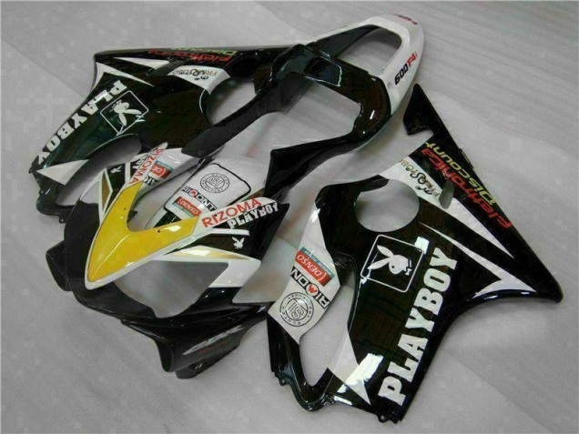 Carenado Moto Honda CBR 600 F4i 2001-2003 - Amarillo Plata Negro Playboy Carenado Moto Honda CBR 600 F4i 2001-2003 - Amarillo Plata Negro Playboy
