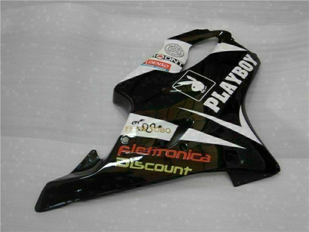 Carenado Moto Honda CBR 600 F4i 2001-2003 - Amarillo Plata Negro Playboy Carenado Moto Honda CBR 600 F4i 2001-2003 - Amarillo Plata Negro Playboy