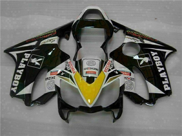 Carenado Moto Honda CBR 600 F4i 2001-2003 - Amarillo Plata Negro Playboy Carenado Moto Honda CBR 600 F4i 2001-2003 - Amarillo Plata Negro Playboy
