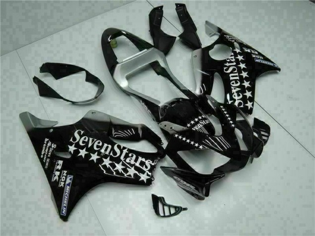 Carenado Moto Honda CBR 600 F4i 2001-2003 - Negro Blanco SevenStarss Carenado Moto Honda CBR 600 F4i 2001-2003 - Negro Blanco SevenStarss