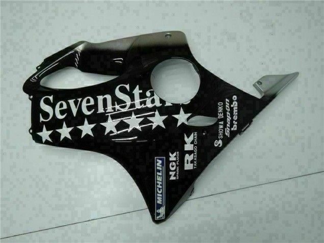Carenado Moto Honda CBR 600 F4i 2001-2003 - Negro Blanco SevenStarss Carenado Moto Honda CBR 600 F4i 2001-2003 - Negro Blanco SevenStarss