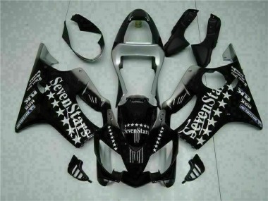Carenado Moto Honda CBR 600 F4i 2001-2003 - Negro Blanco SevenStarss