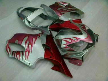 Carenado Moto Honda CBR 600 F4i 2001-2003 - Rojo Llama Plata