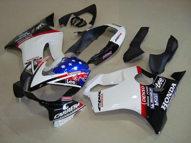 Carenado Moto Honda CBR 600 F4i 2004-2007 - Blanco Azul DENSO HRC Carrera Carenado Moto Honda CBR 600 F4i 2004-2007 - Blanco Azul DENSO HRC Carrera