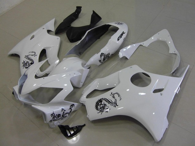 Carenado Moto Honda CBR 600 F4i 2004-2007 - Blanco con Negro Dragon Carenado Moto Honda CBR 600 F4i 2004-2007 - Blanco con Negro Dragon