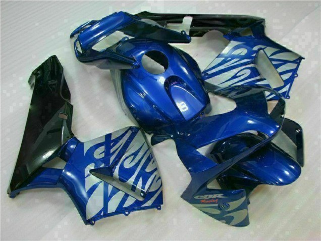 Carenado Moto Honda CBR 600 RR 2003-2004 - Azul con Plata Llama Carenado Moto Honda CBR 600 RR 2003-2004 - Azul con Plata Llama