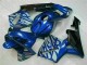 Carenado Moto Honda CBR 600 RR 2003-2004 - Azul con Plata Llama Carenado Moto Honda CBR 600 RR 2003-2004 - Azul con Plata Llama