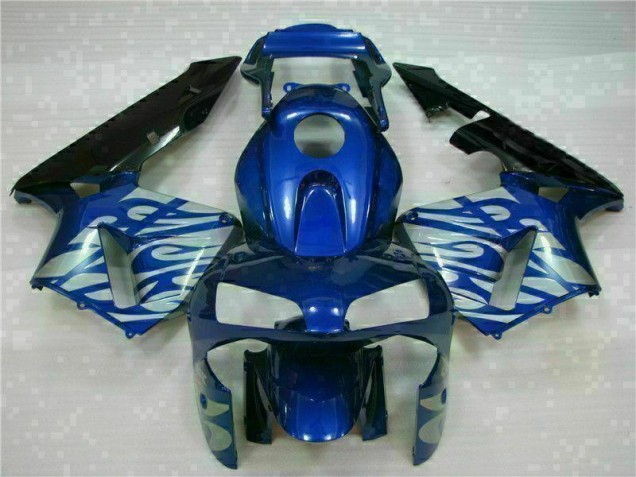 Carenado Moto Honda CBR 600 RR 2003-2004 - Azul con Plata Llama Carenado Moto Honda CBR 600 RR 2003-2004 - Azul con Plata Llama