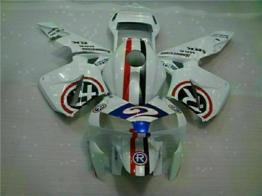 Carenado Moto Honda CBR 600 RR 2003-2004 - Blanco Azul R 2