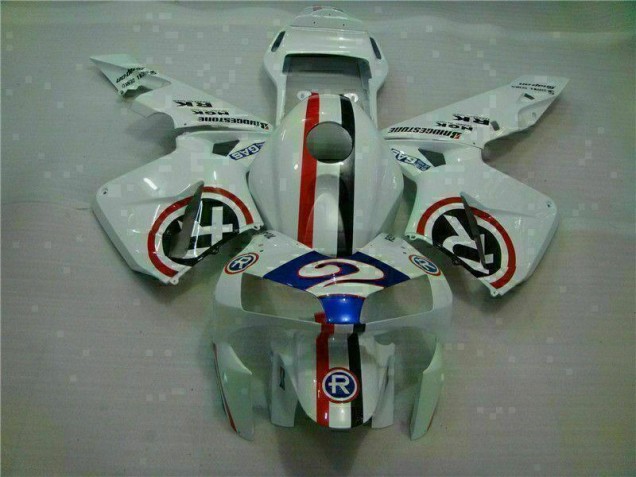 Carenado Moto Honda CBR 600 RR 2003-2004 - Blanco Azul R 2 Carenado Moto Honda CBR 600 RR 2003-2004 - Blanco Azul R 2