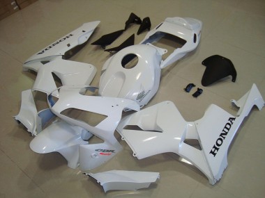 Carenado Moto Honda CBR 600 RR 2003-2004 - Blanco Negro Calcomanía