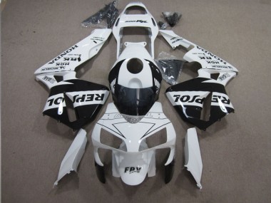 Carenado Moto Honda CBR 600 RR 2003-2004 - Blanco Negro Repsol