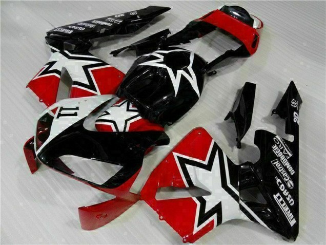 Carenado Moto Honda CBR 600 RR 2003-2004 - Negro Blanco 11 Carenado Moto Honda CBR 600 RR 2003-2004 - Negro Blanco 11